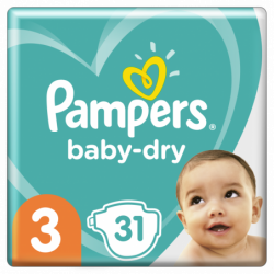 Pampers Baby-Dry Taille 3,...