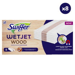8x8 Lingettes Wetjet Wood...